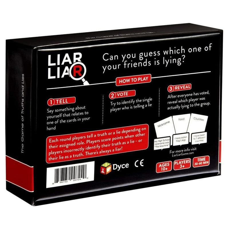 LIAR LIAR - The Game of Truths and Lies - Family Friendly Party Games - Card Game for All Ages - Adults, Teens, and Kids