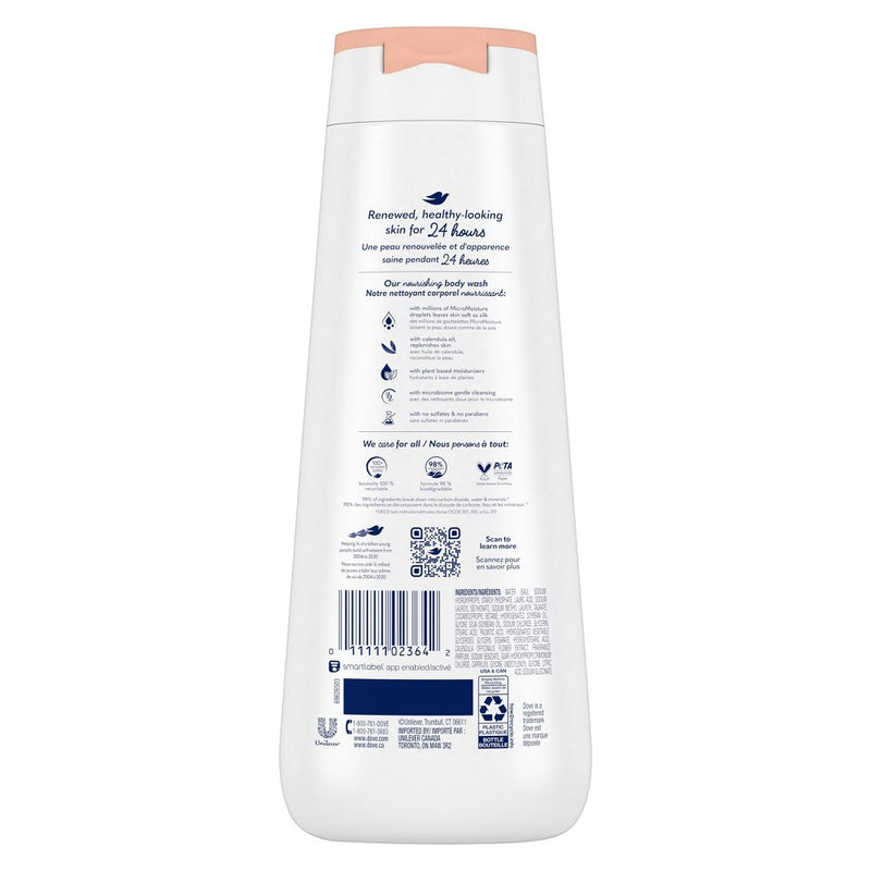 Dove Beauty Soothing Care Calendual Oil Body Wash - 20 fl oz