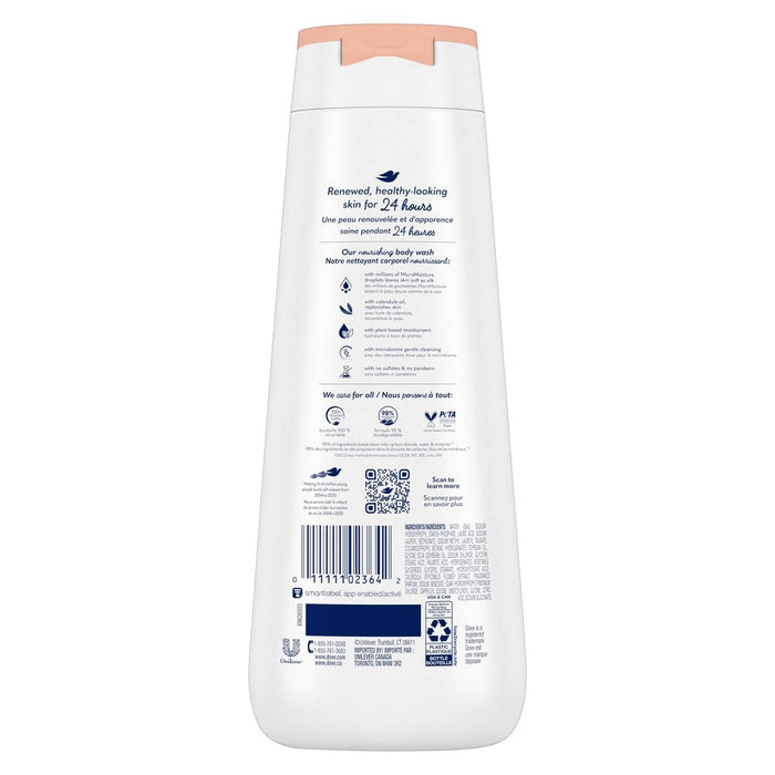 Dove Beauty Soothing Care Calendual Oil Body Wash - 20 fl oz