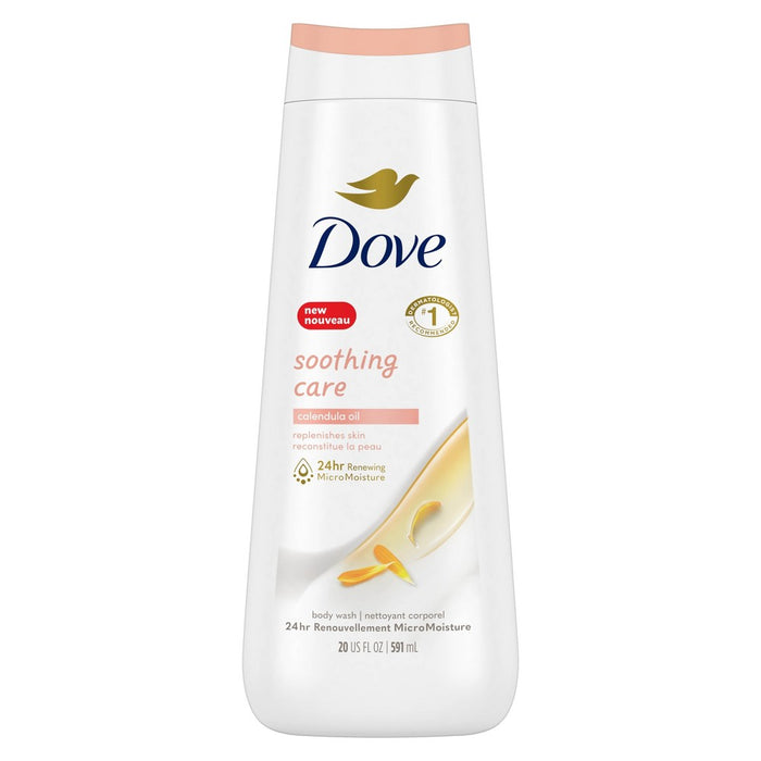 Dove Beauty Soothing Care Calendual Oil Body Wash - 20 fl oz