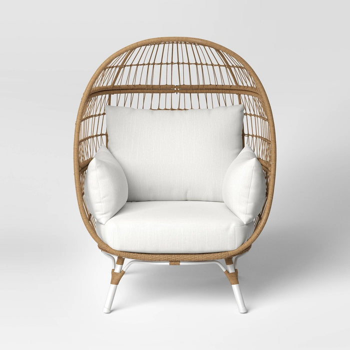 4pc Southport Egg Chair Replacement Outdoor Cushion Sets Off-White - Threshold (LOCAL PICKUP ONLY)