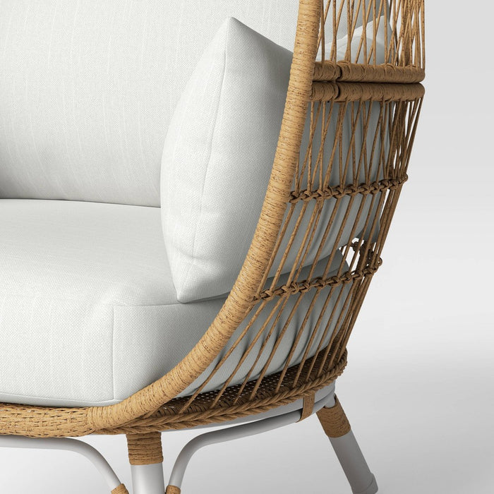 4pc Southport Egg Chair Replacement Outdoor Cushion Sets Off-White - Threshold (LOCAL PICKUP ONLY)