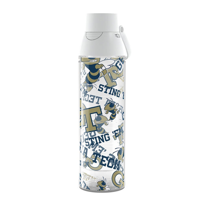 NCAA Georgia Tech Yellow Jackets All Over Venture Water Bottle - 24oz
