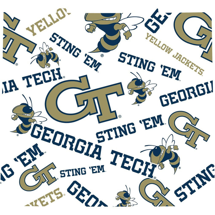 NCAA Georgia Tech Yellow Jackets All Over Venture Water Bottle - 24oz