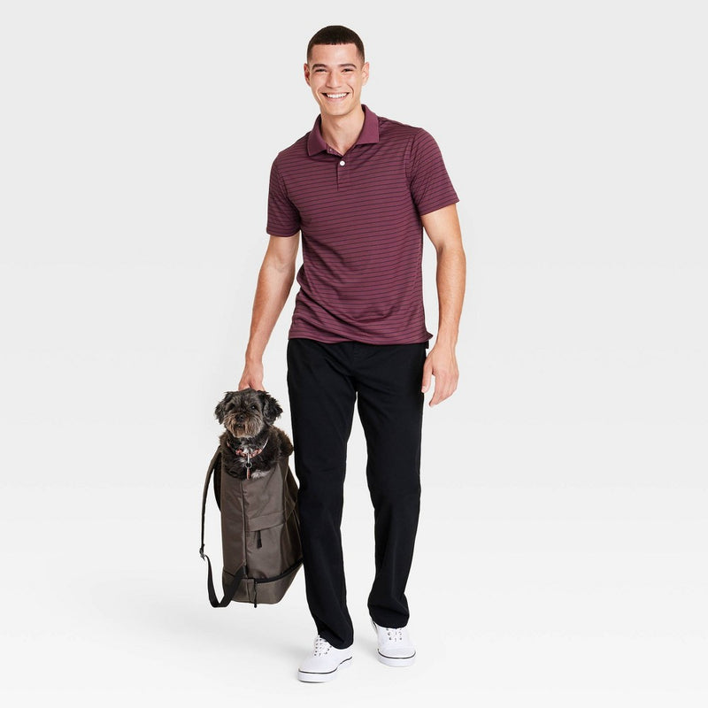 Men's Performance Polo Shirt - Goodfellow & Co Burgundy S