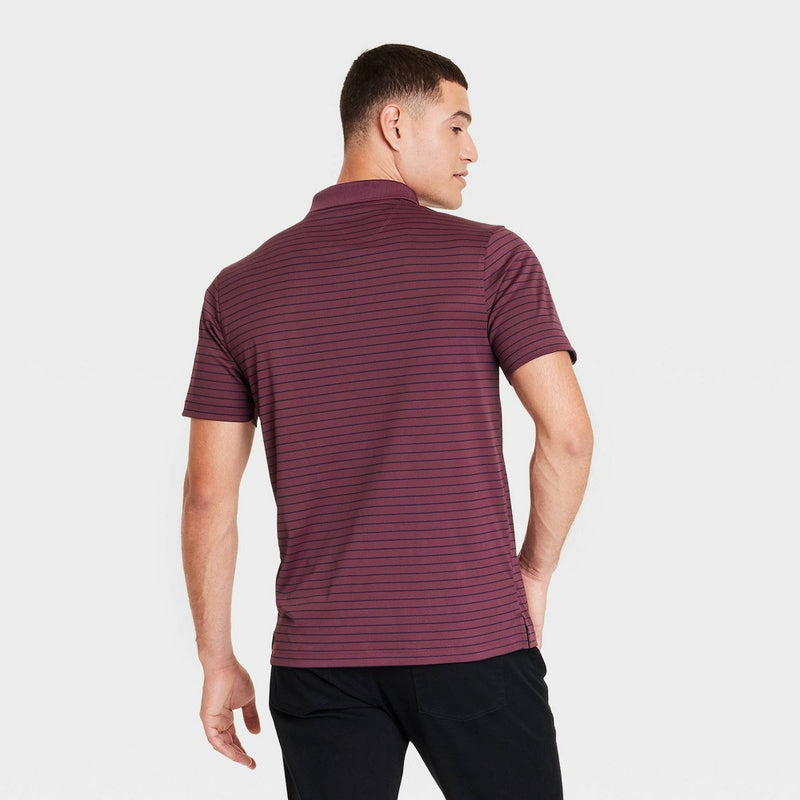 Men's Performance Polo Shirt - Goodfellow & Co Burgundy S
