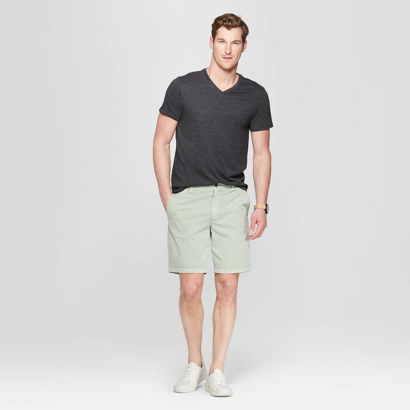 Men's V-Neck T-Shirt Goodfellow & Co Gray S