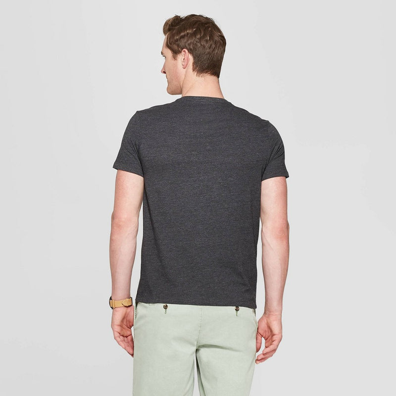 Men's V-Neck T-Shirt Goodfellow & Co Gray S