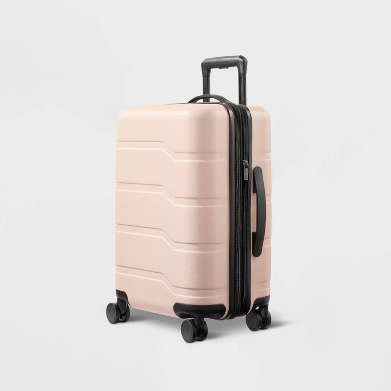 Hardside Carry On Suitcase Pink - Open Story