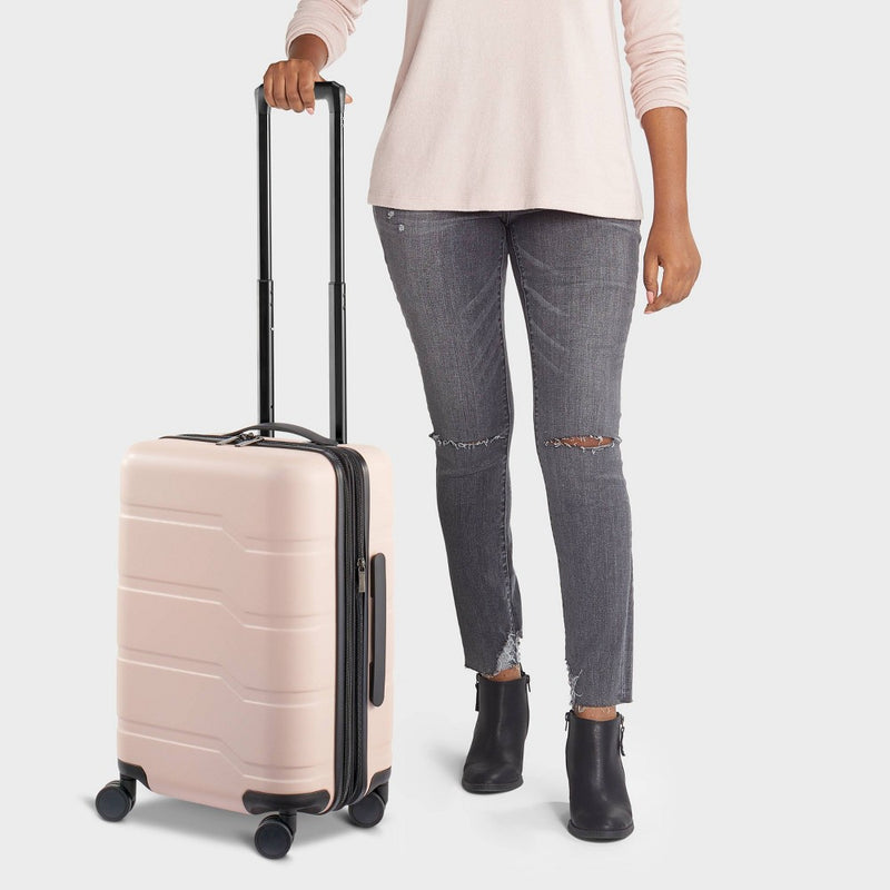 Hardside Carry On Suitcase Pink - Open Story