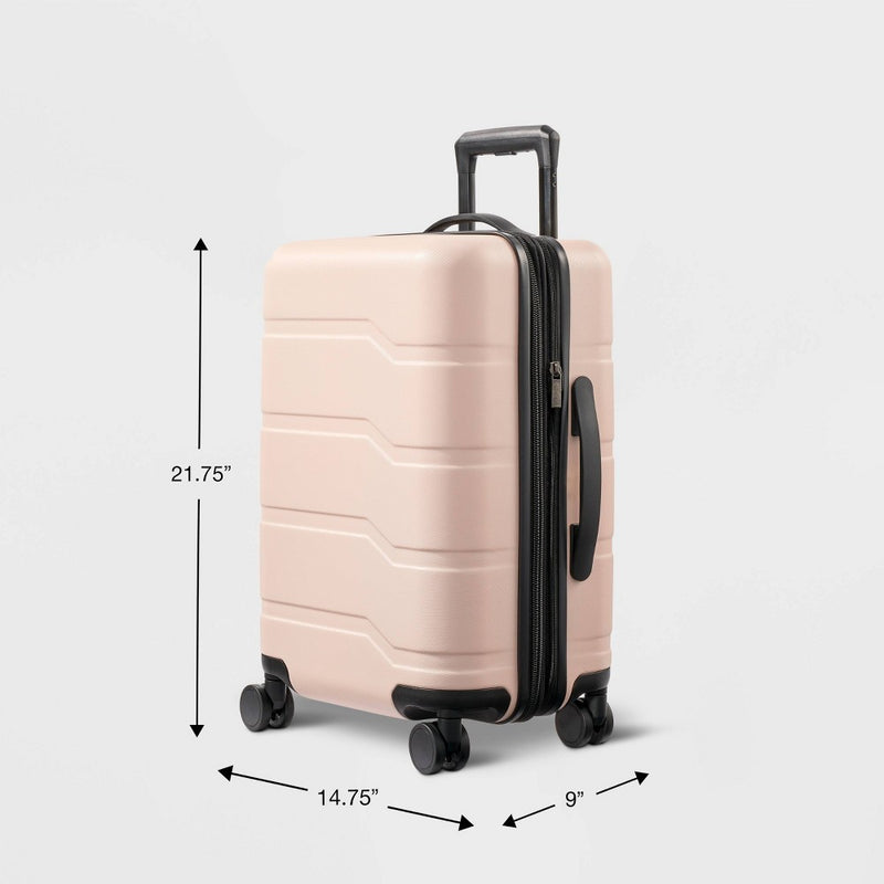 Hardside Carry On Suitcase Pink - Open Story