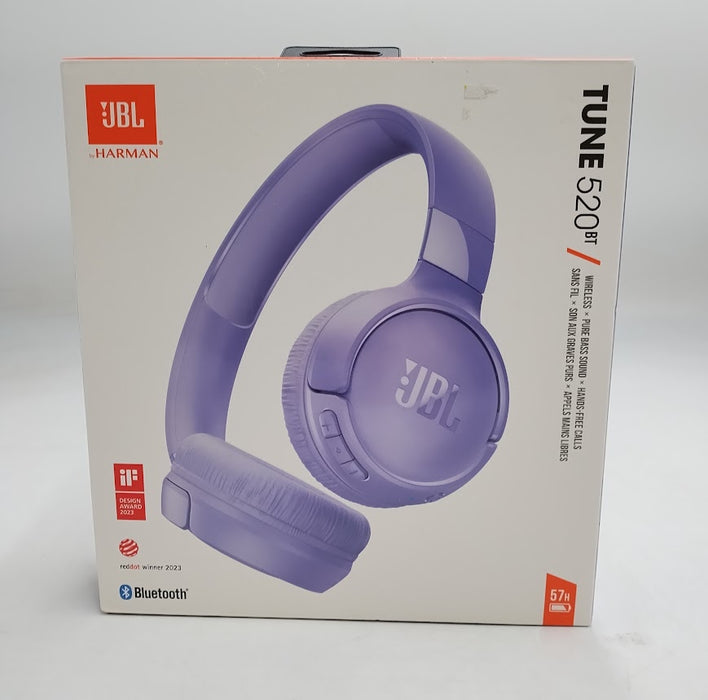 JBL Tune 520BT Bluetooth Wireless On-Ear Headphones - Purple