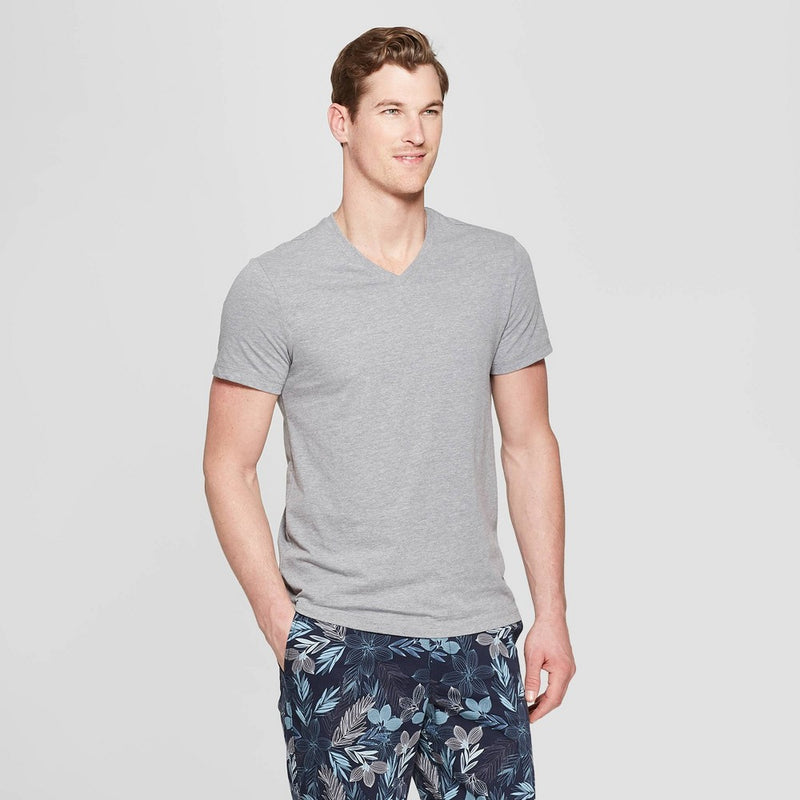 Men's Every Wear V-Neck T-Shirt Goodfellow & Co Gray S
