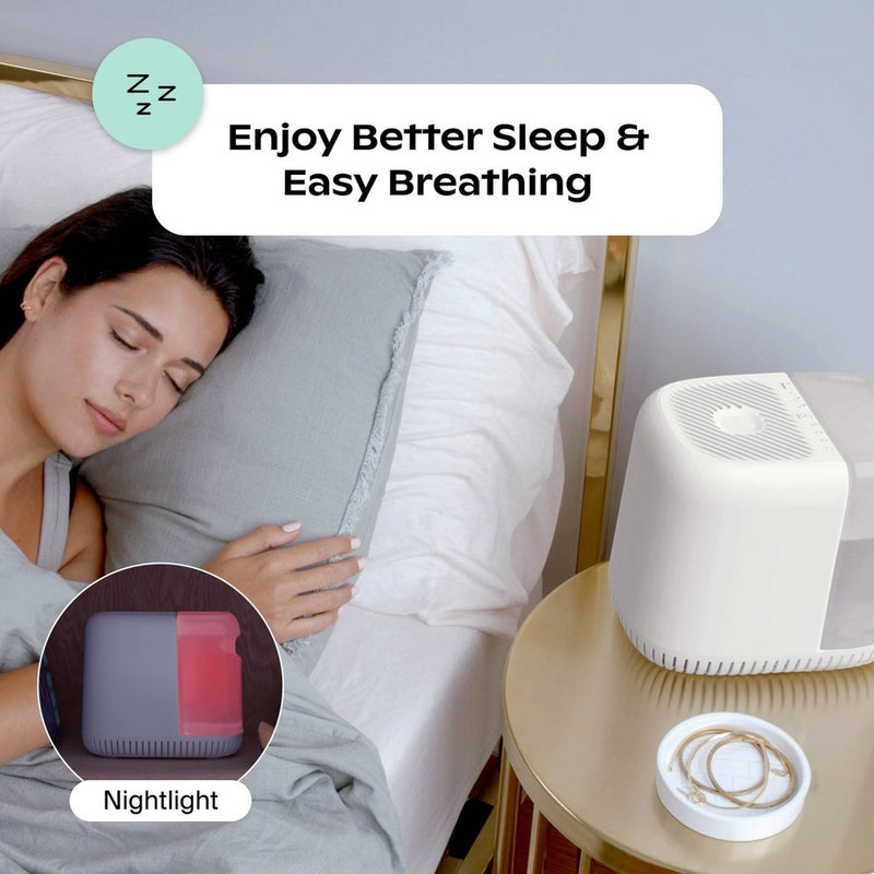 Canopy 4-in-1 Dishwasher Safe and Mold Inhibiting Humidifier - White