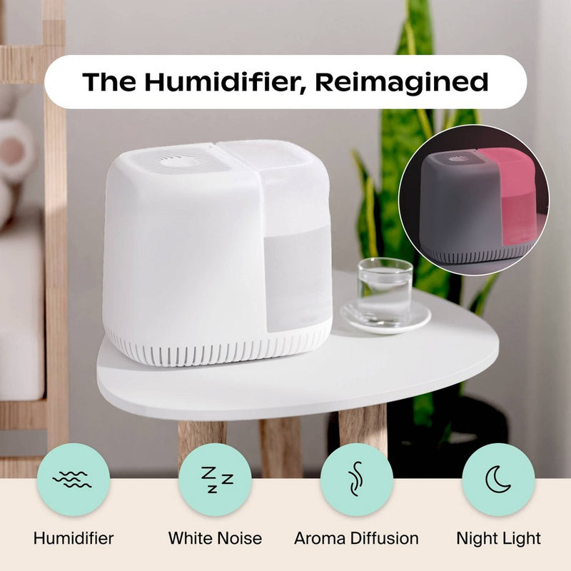 Canopy 4-in-1 Dishwasher Safe and Mold Inhibiting Humidifier - White
