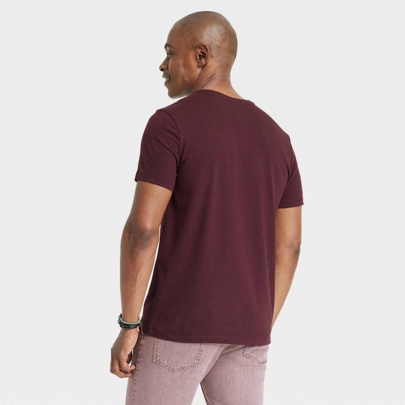 Men's Short Sleeve V-Neck T-Shirt-Goodfellow-M
