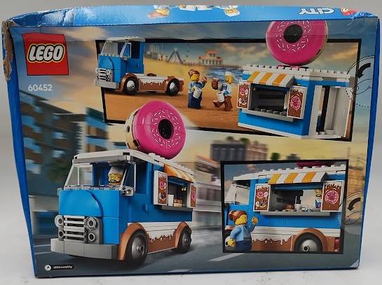 LEGO City Donut Truck Building Toy, Mobile Donut Stand 60452.SEE DETAILS.