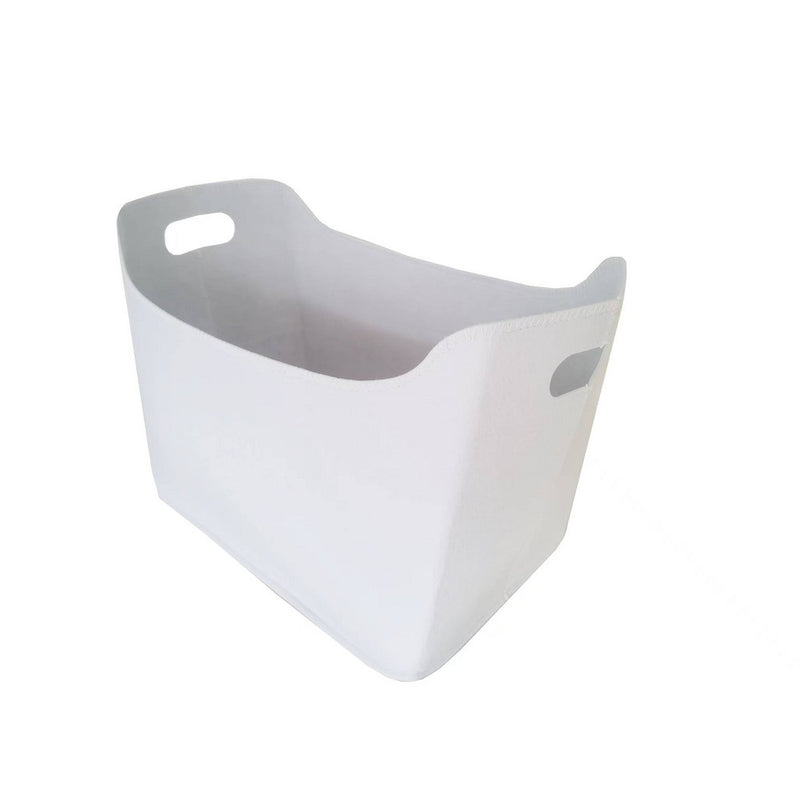 Felt Basket with Two Handles Large Cream - Bullseye's Playground