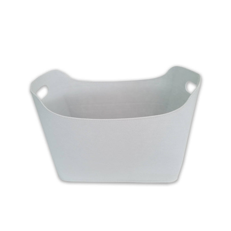 Felt Basket with Two Handles Large Cream - Bullseye's Playground