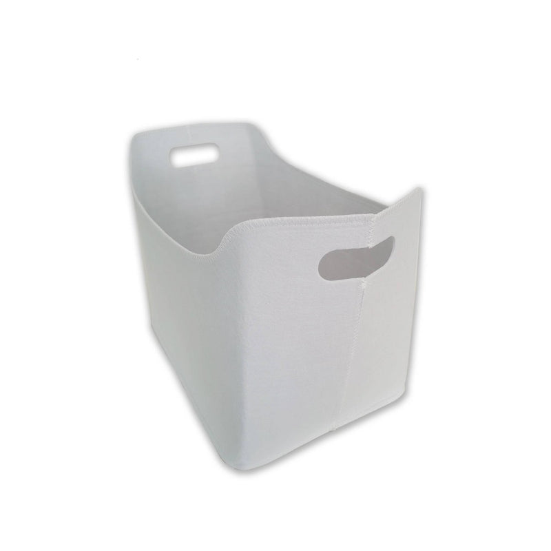 Felt Basket with Two Handles Large Cream - Bullseye's Playground