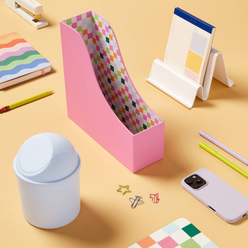 Magazine File Holder Solid with Internal Print - Spritz