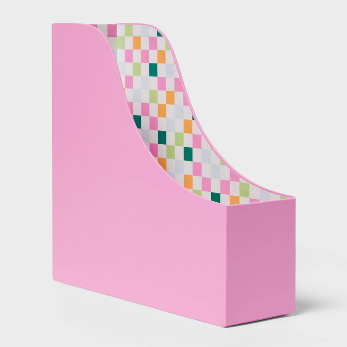 Magazine File Holder Solid with Internal Print - Spritz