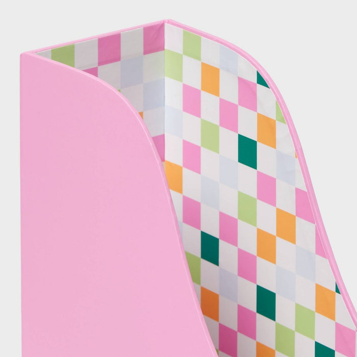 Magazine File Holder Solid with Internal Print - Spritz