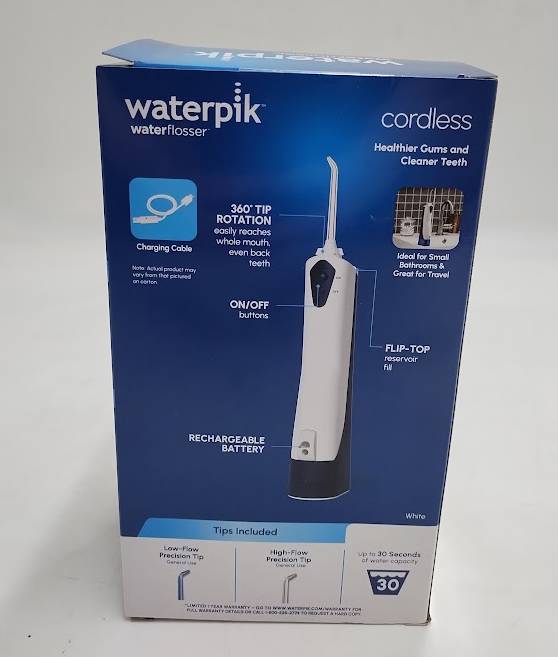 Waterpik Rechargeable Cordless Water Flosser - WP-360 - White