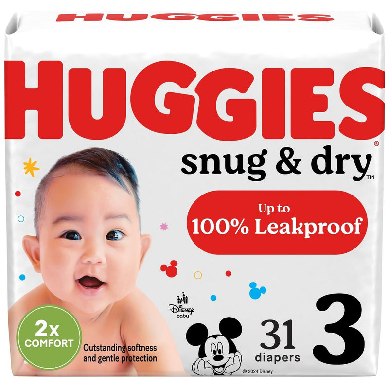 Huggies Snug & Dry Diapers Jumbo Pack - Size 3 - 31ct