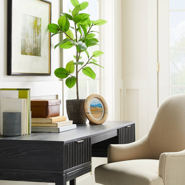 20" x 26" Matted to 11" x 14" Gallery Wall Frame Black/Brass - Threshold designed with Studio McGee (LOCAL PICKUP ONLY)