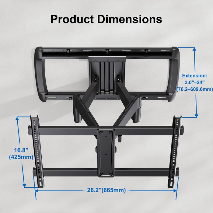 ErgoAV Large Motion TV Mount 42"- 90"TVs (LOCAL PICKUP ONLY)