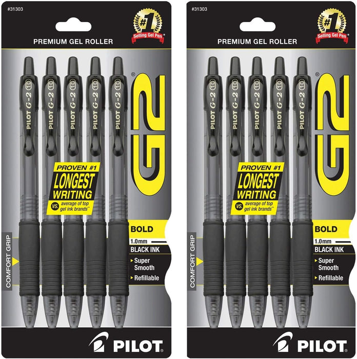 2 PACK!!! G2 Gel 5pk Bold Black Assortment