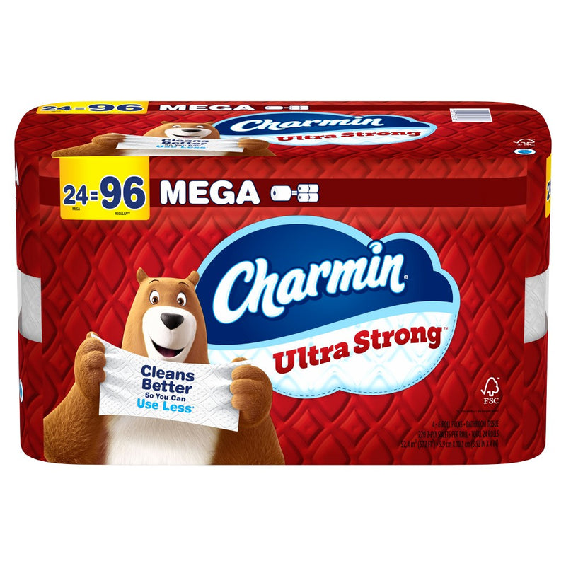 Charmin Ultra Strong Toilet Paper - 24 Mega Rolls