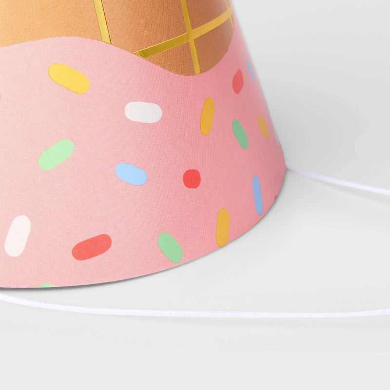 10ct 5" Ice Cream Party Hats - Spritz