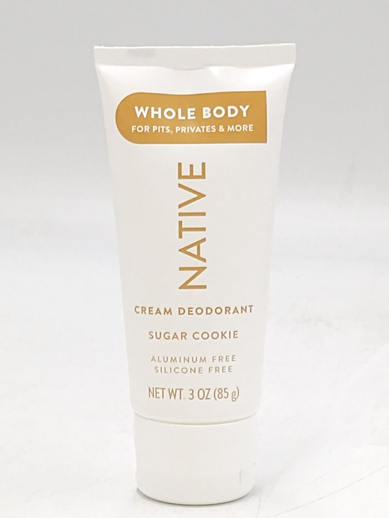 Native Aluminum Free Limited Edition Holiday Whole Body Deodorant Cream - Sugar Cookie - 3oz