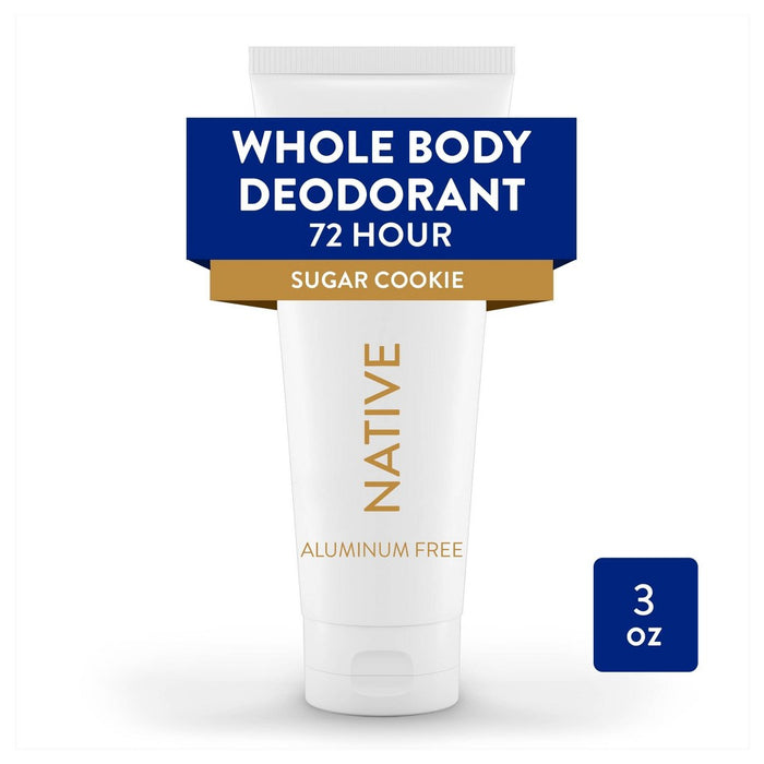 Native Aluminum Free Limited Edition Holiday Whole Body Deodorant Cream - Sugar Cookie - 3oz