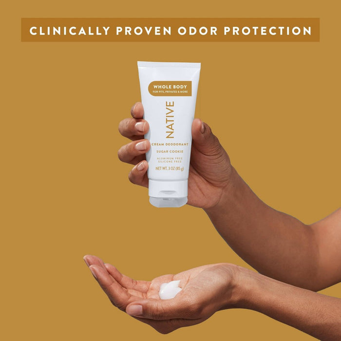 Native Aluminum Free Limited Edition Holiday Whole Body Deodorant Cream - Sugar Cookie - 3oz