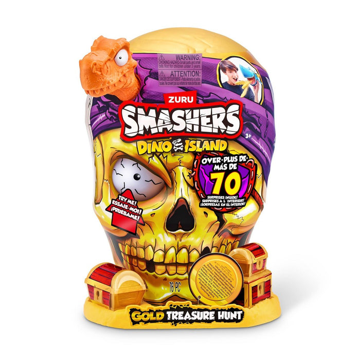 Smashers Dino Island Gold Treasure Hunt Mini Figure Set