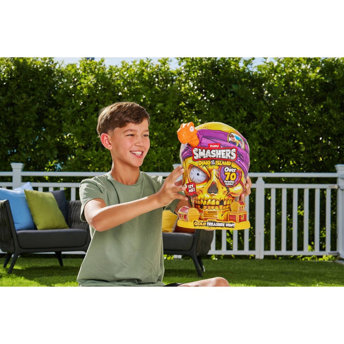 Smashers Dino Island Gold Treasure Hunt Mini Figure Set