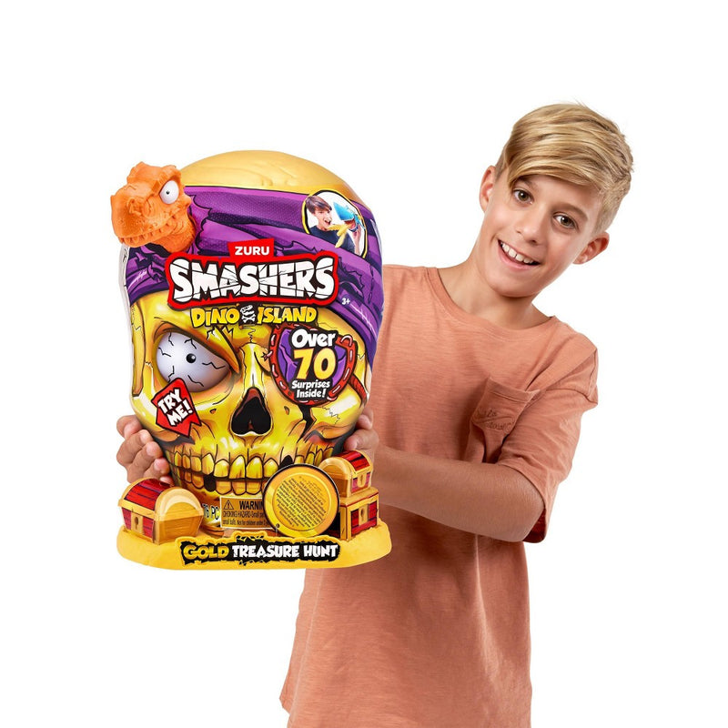 Smashers Dino Island Gold Treasure Hunt Mini Figure Set