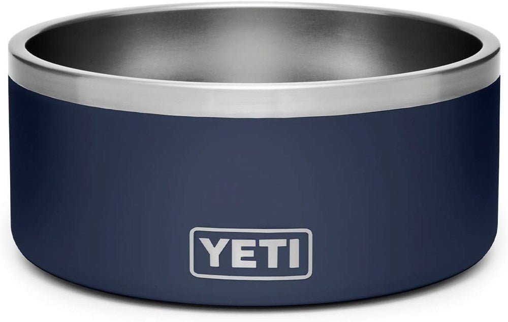 YETI Boomer 8, Stainless Steel, Non-Slip Dog Bowl, Holds 64 Ounces, Navy