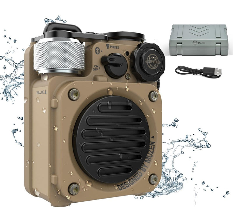 Muzen Portable Bluetooth Speaker, Wild Mini Rugged Travel Outdoor Speaker