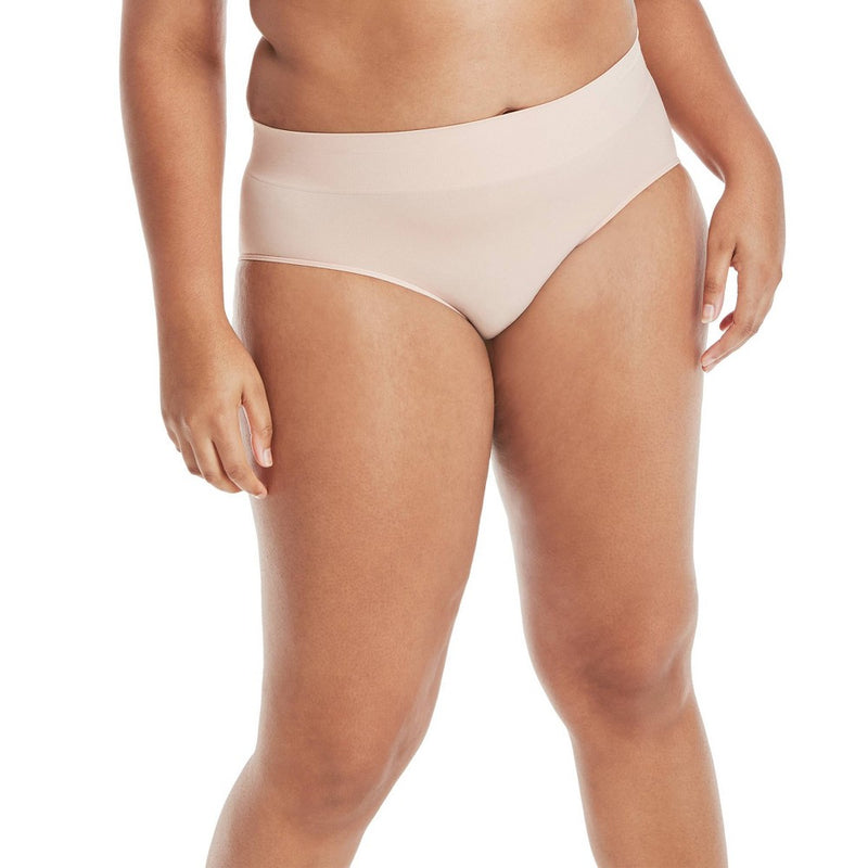 Hanes Premium Women's 3pk Smoothing Seamless Briefs Underwear - Basic Pack Beige/Light Brown/Black 5