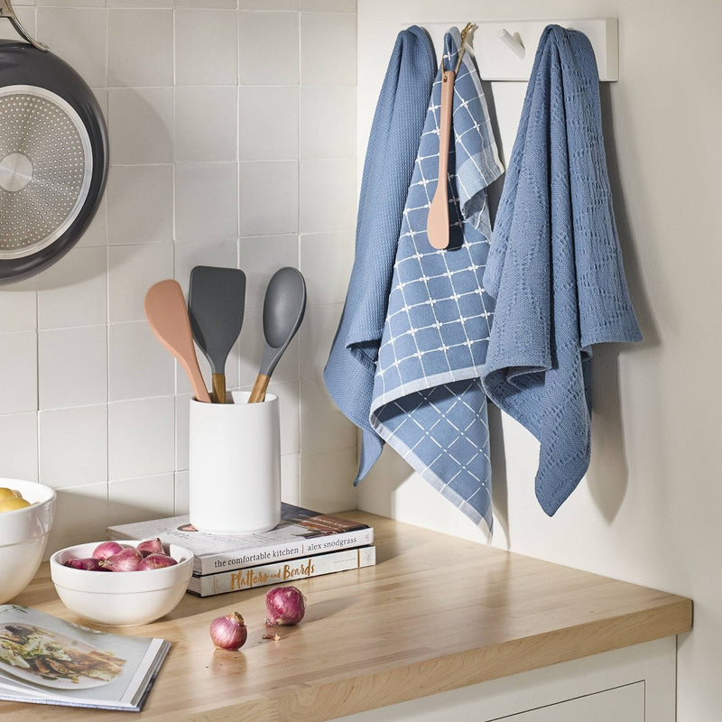 Acacia Wood/Nylon Solid Kitchen Spoon Gray - Figmint