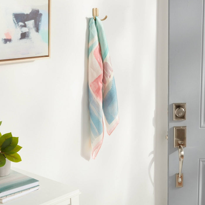 Modern Octopus Double Hook Gold - Brightroom: Cast Aluminum Towel Hook, Gold Plated Decorative Bathroom Accessory