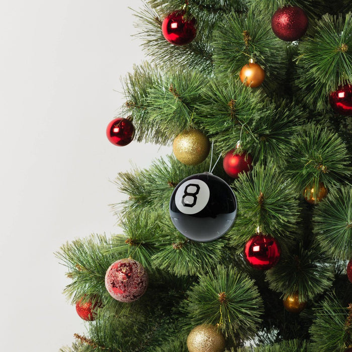 Magic 8 Ball Decoupage Christmas Tree Ornament