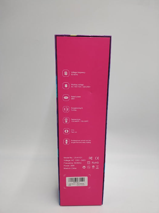 Lescolton Curling Iron 2 in 1-Curling Wand Travel Hair Straightener 1 Inch Dual