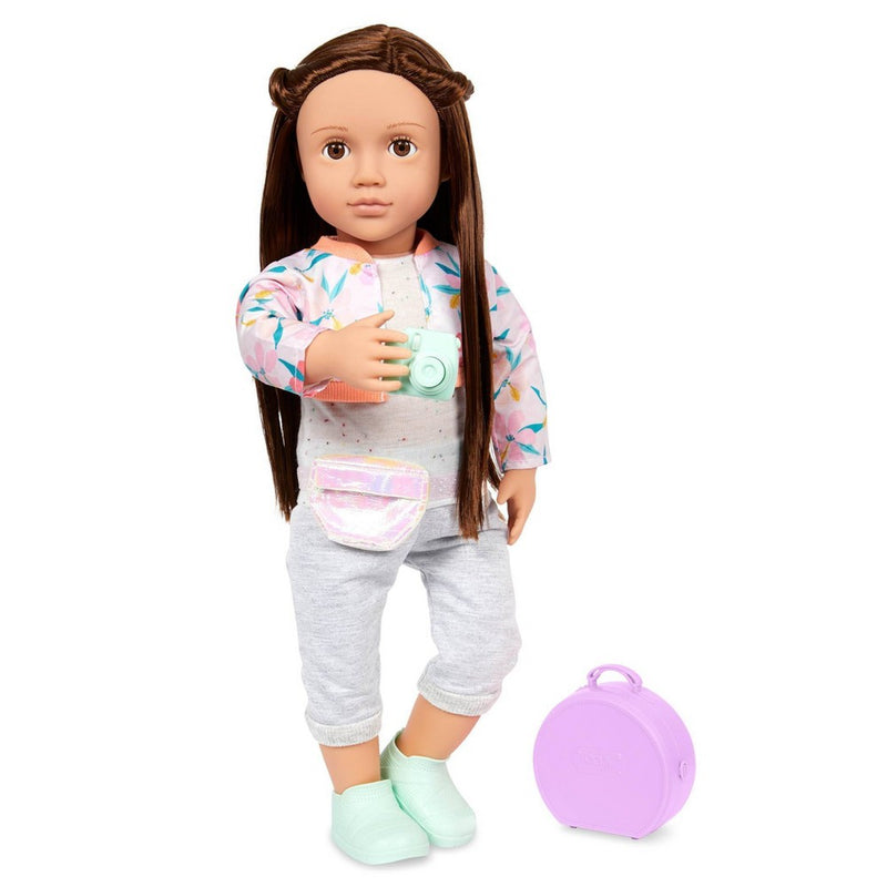 Our Generation Reese 18" Posable Travel Doll & Storybook