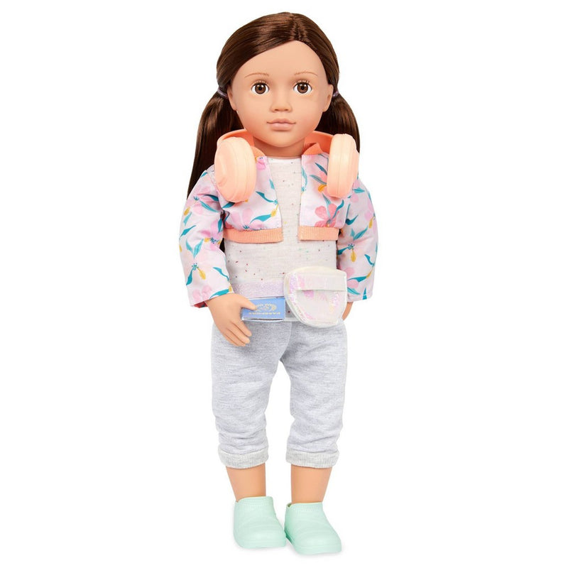 Our Generation Reese 18" Posable Travel Doll & Storybook