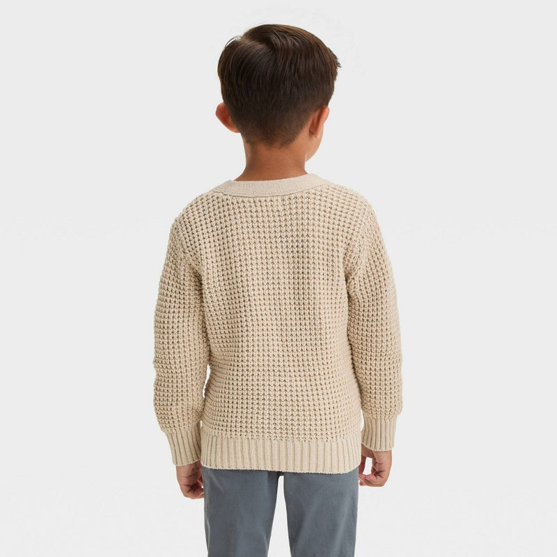 Toddler Cardigan Sweater-Cat & Jack Cream 18M